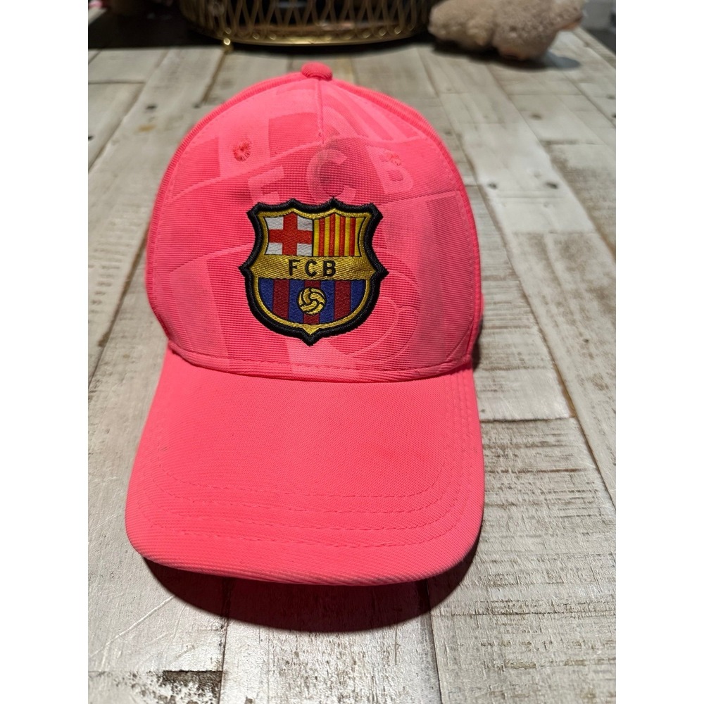 FC Barcelona Embroidered Crest Red Baseball Cap Adjustable One Size